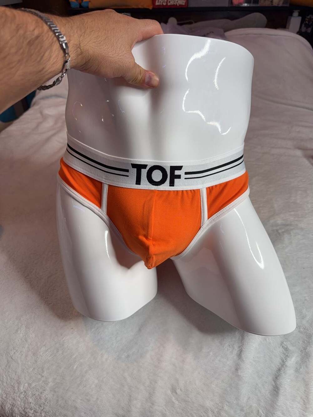 TOF Paris French Briefs Orange Size L